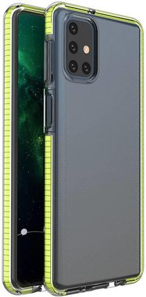 Other Spring Case Pokrowiec Żelowe Etui Z Kolorową Ramką Do Samsung Galaxy M51 Żółty