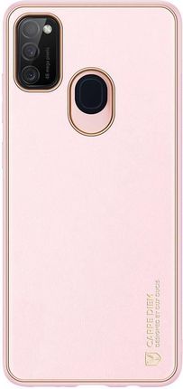 Dux Ducis Yolo Eleganckie Etui Pokrowiec Ze Skóry Ekologicznej Samsung Galaxy M30S Różowy