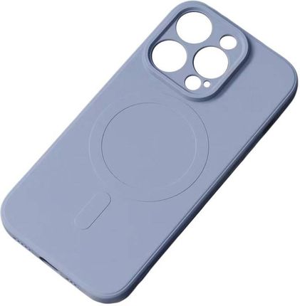 Hurtel Silikonowe Magnetyczne Etui Iphone 13 Pro Silicone Case Magsafe   Szaroniebieskie