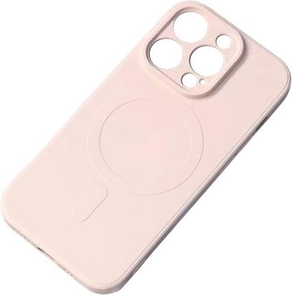 Hurtel Silikonowe Magnetyczne Etui Iphone 13 Pro Max Silicone Case Magsafe   Różowe