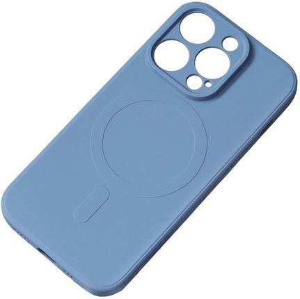 Hurtel Silikonowe Magnetyczne Etui Iphone 13 Pro Max Silicone Case Magsafe   Ciemnoniebieskie