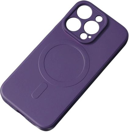Hurtel Silikonowe Magnetyczne Etui Iphone 13 Pro Max Silicone Case Magsafe   Fioletowe