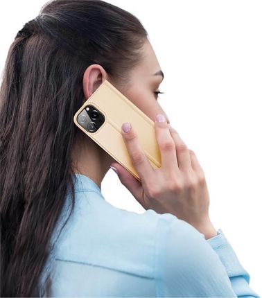 Dux Ducis Skin Pro Kabura Etui Pokrowiec Z Klapką Iphone 13 Pro Max Złoty - zdjęcie 6
