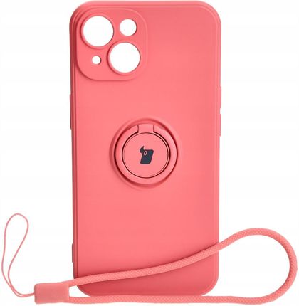 Etui Silikonowe Bizon Do Iphone 15 Obudowa Case Z Uchwytem Cover