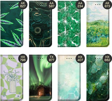Etui Z Klapką Do Oppo A52 Zielone Green Case - zdjęcie 3