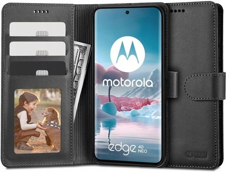 Tech Protect Wallet Motorola Edge 40 Neo Black