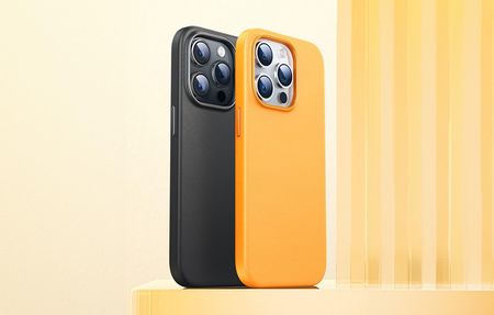 Etui Na Telefon Iphone15 Pro Baseus Fauxther Series Czarny - zdjęcie 5