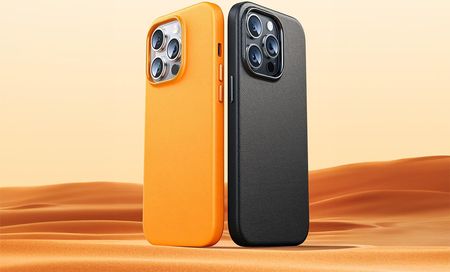 Etui Na Telefon Iphone15 Pro Baseus Fauxther Series Czarny - zdjęcie 3