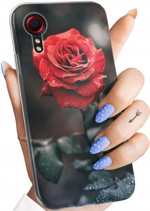 Etui Do Samsung Galaxy Xcover 5 Róża Z Różą