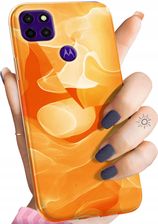 Hello Case Etui Do Motorola Moto E7 Plus Pomarańczowe