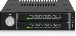 2-zatokowa obudowa M.2 NVMe SSD PCIe 4.0 do zewnętrznej wnęki dyskowej 3,5" (2 x SlimSAS SFF-8654 4i)