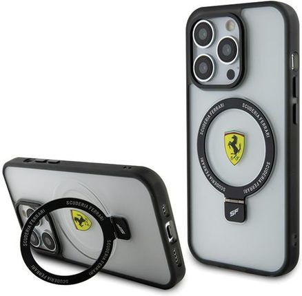Ferrari Fehmp15Luscah Iphone 15 Pro 6 1" Transparent Hardcase Ring Stand 2023 Collection Magsafe
