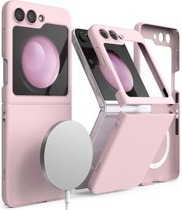 Ringke Etui Slim Magnetic Do Galaxy Z Flip5 Różowe