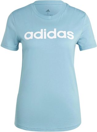 Damska Koszulka z krótkim rękawem Adidas W Lin T Ic0629 – Niebieski