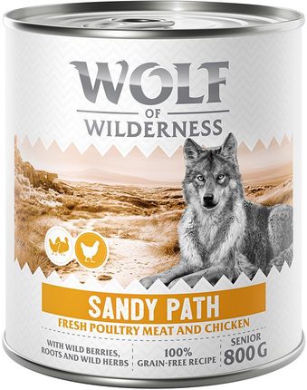Wolf Of Wilderness Senior Expedition Sandy Path Drób Z Kurczakiem 6x800g