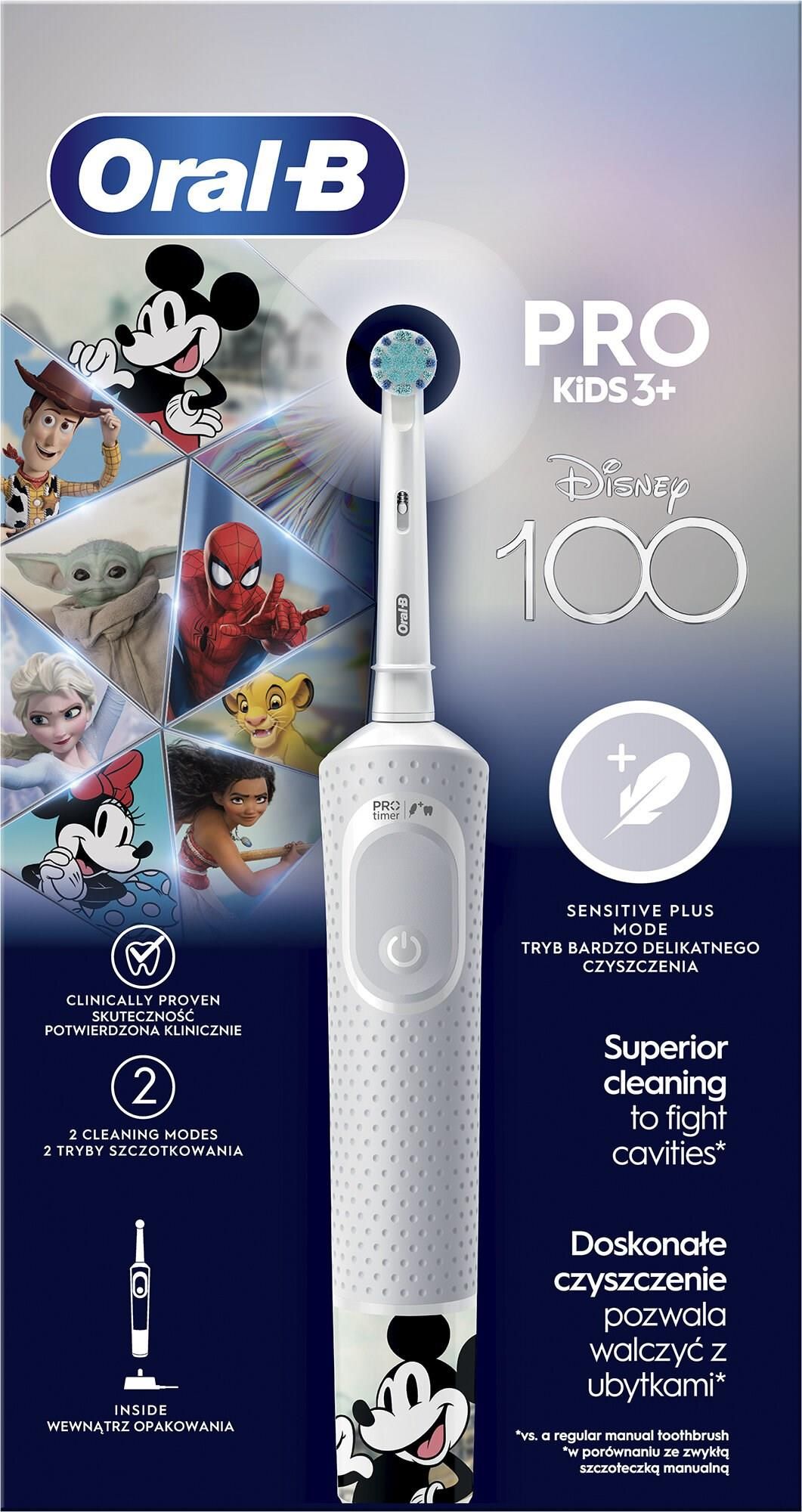 Szczoteczka elektryczna Oral-B D103 Kids 3+ Disney 100 Years
