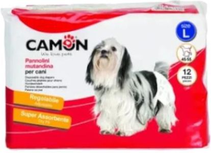 Pieluchy dla psów CAMON rozmiar L jednorazowe 12 szt