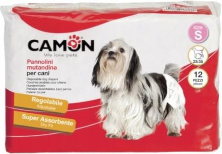Pieluchy dla psów CAMON rozmiar S jednorazowe 12 szt