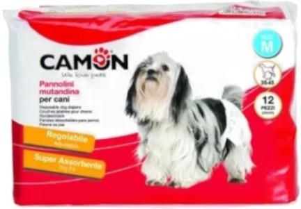 Pieluchy dla psów CAMON rozmiar M jednorazowe 12 szt