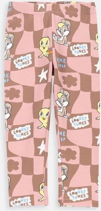 Legginsy z długą nogawką wielokolorowe z printem, licencja LOONEY TUNES