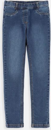Spodnie jeansowe granatowe ze zwężaną nogawką