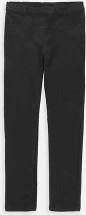 Spodnie jeansowe czarne ze zwężaną nogawką