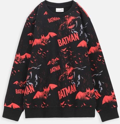 Bluza dresowa czarna z printem, licencja BATMAN