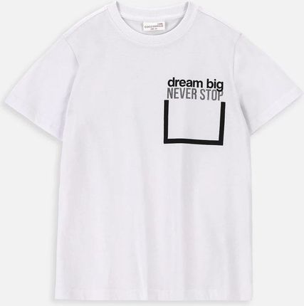 T-shirt z krótkim rękawem biały z nadrukiem