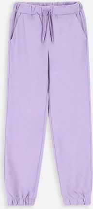 Spodnie dresowe fioletowe z kieszeniami