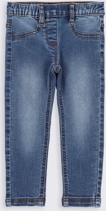 Spodnie jeansowe niebieskie z gumą w pasie o fasonie REGULAR