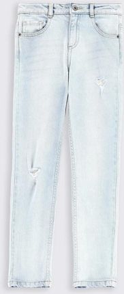Spodnie jeansowe niebieskie z przetarciami