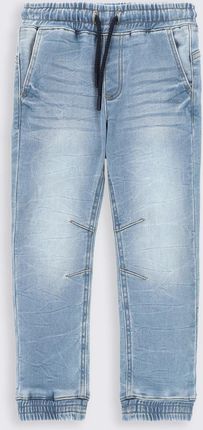 Spodnie jeansowe granatowe JOGGER z kieszeniami