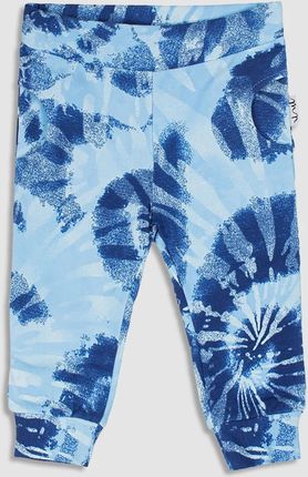 Spodnie dresowe niebieskie z wzorem tie dye