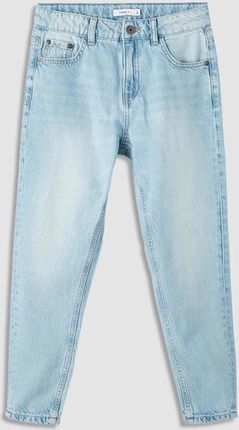 Spodnie jeansowe BAGGY błękitne ze zwężaną nogawką