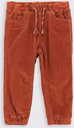 Spodnie tkaninowe brązowe z kieszeniami