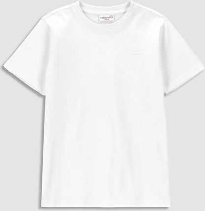 T-shirt z krótkim rękawem biały z aplikacją