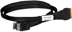 Zdjęcie ICY DOCK SlimSAS 8i SFF-8654 to 2x OCuLink 4i SFF-8611 Cable - 0.5M - Garwolin