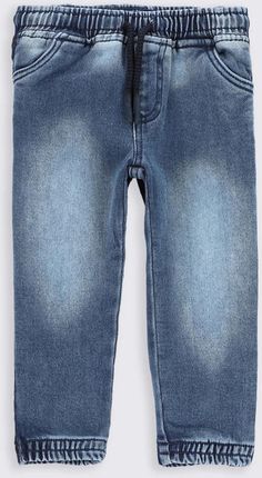 Spodnie jeansowe granatowe JOGGER z kieszeniami