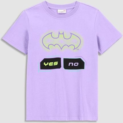 T-shirt z krótkim rękawem fioletowy, licencja BATMAN