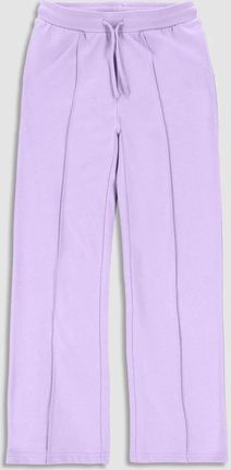 Spodnie dresowe CULOTTE fioletowe z rozszerzanymi nogawkami