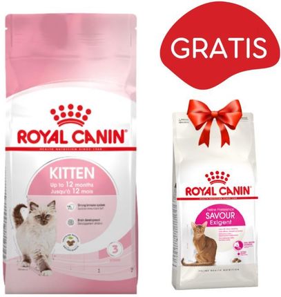 Royal Canin Kitten 10kg + Savour Exigent FHN 35/30 400g