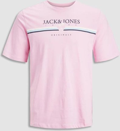T-shirt z krótkim rękawem różowy z nadrukiem z przodu