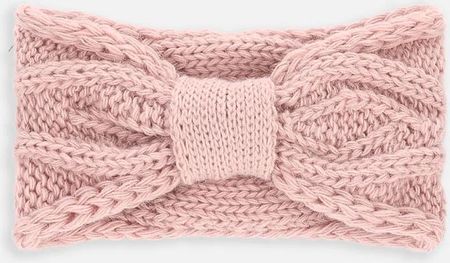 Opaska różowa pojedyncza swetrowa