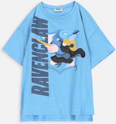 T-shirt z krótkim rękawem HARRY POTTER błękitny z nadrukiem - Ravenclaw