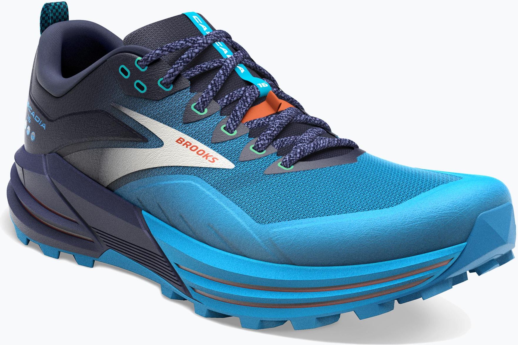 Brooks Męskie Cascadia 16 Peacoat Atomic Blue Rooibos Ceny i opinie Ceneo.pl