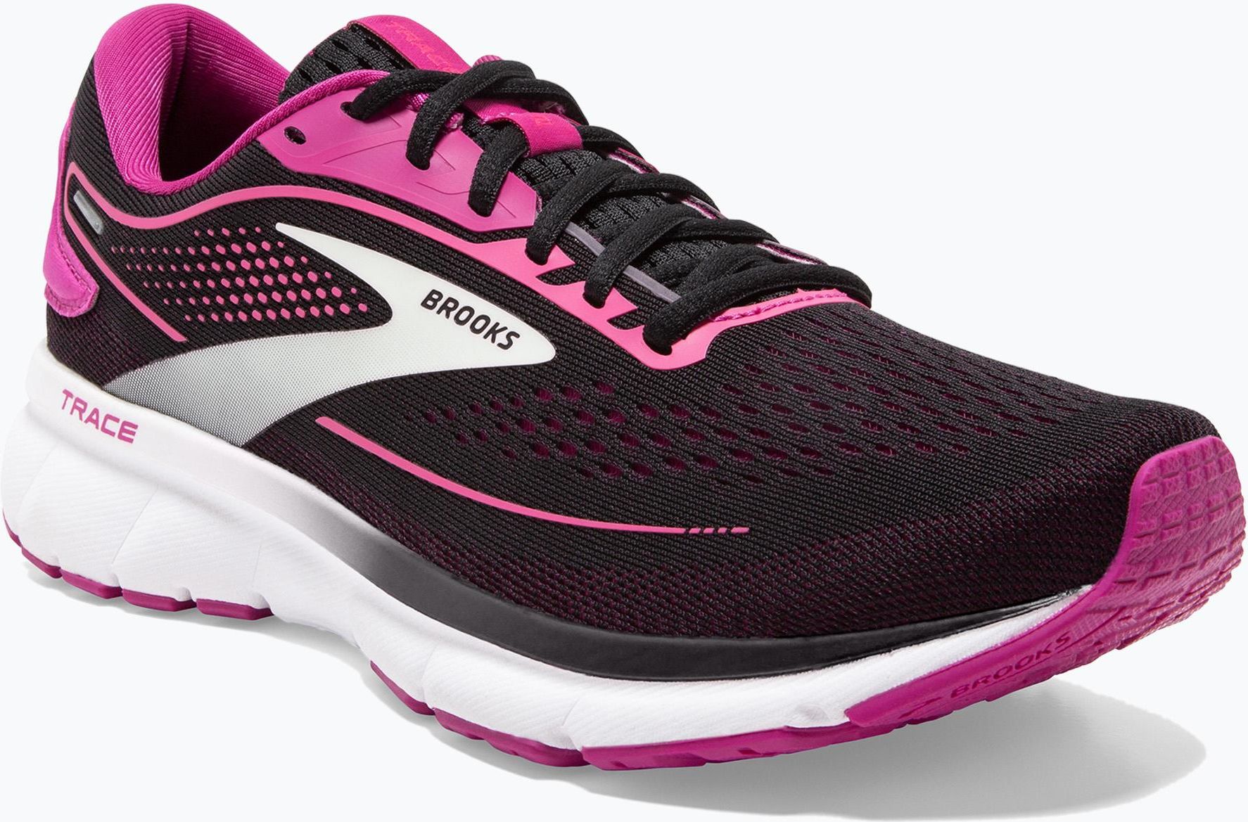 Brooks Damskie Trace 2 Black Festival Fuchsia Pink Flambe - Ceny i ...