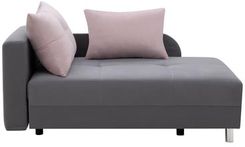 Zdjęcie Sofa rozkładana szaro-różowa LETTO lewa - Zielona Góra