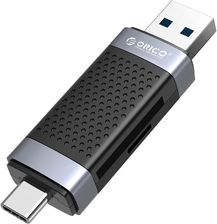 Zdjęcie Orico Czytnik kart SD/microSD USB-A/USB-C 2.0 (CD2D-AC2-BK-EP) - Golub-Dobrzyń
