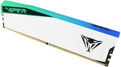Pamięć RAM Patriot Viper Elite RGB 16GB 6000MHz DDR5 CL42 DIMM biała (PVER516G60C42W)