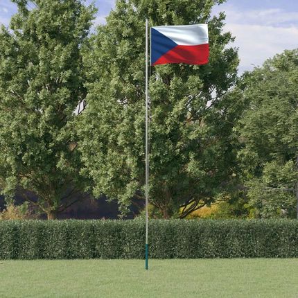 Vidaxl Flaga Czech Z Masztem, 6,23 M, Aluminium (3147109)